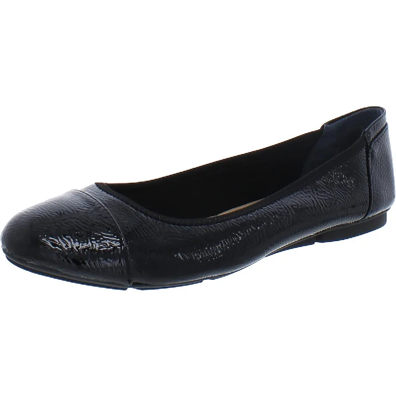 Alfani Womens TAVII2 Faux Leather Slip On Ballet Flats